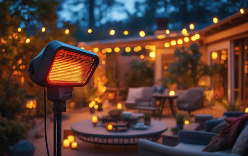 Elektrischer Terrassenheizer: Wie er funktioniert & nützt